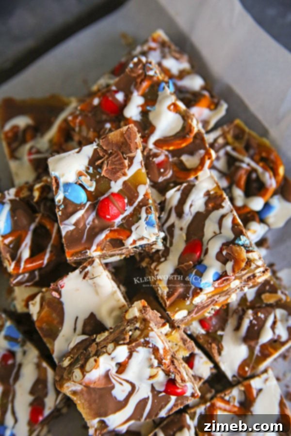 chocolate caramel pretzel bars