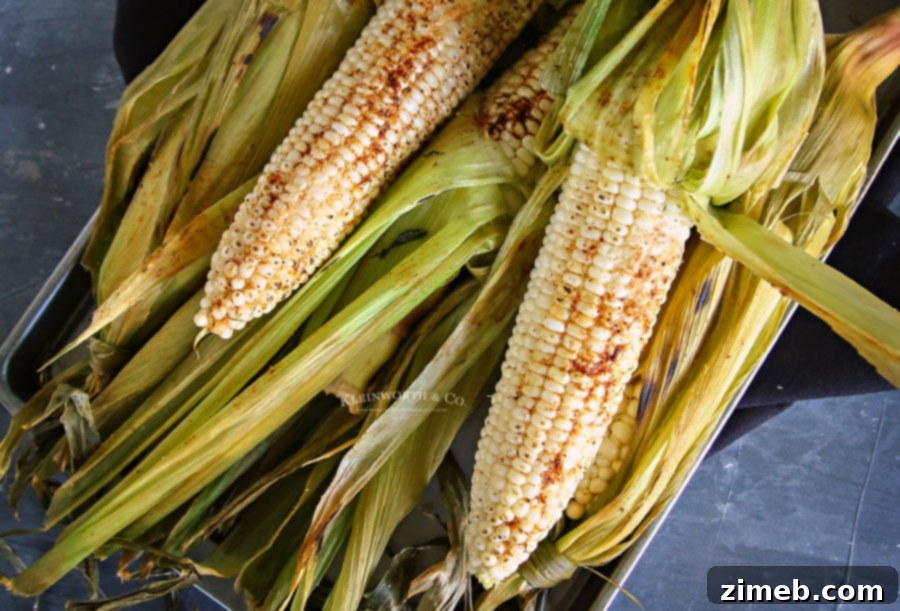 Ember-Kissed Corn 13 Smoked Fiesta Corn on the Cob, perfectly cooked