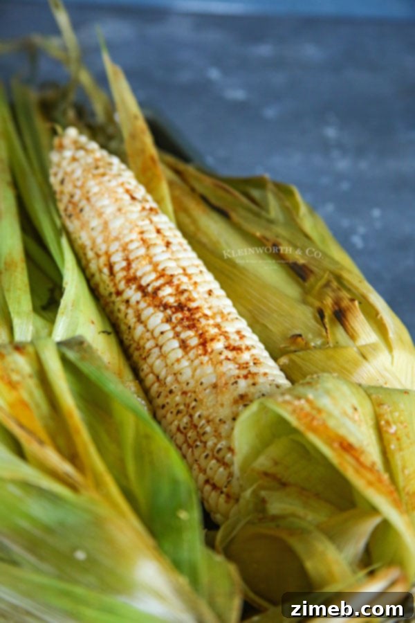 Ember-Kissed Corn 10 How to smoke corn on the cob in husks