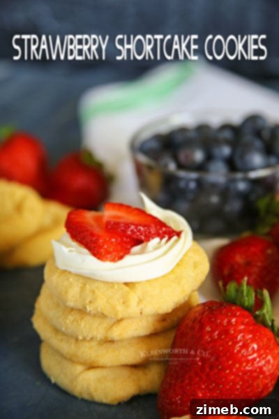 Star Spangled Chewy Brownie Cookies 9 Simple and tasty Easy Strawberry Shortcake Cookies