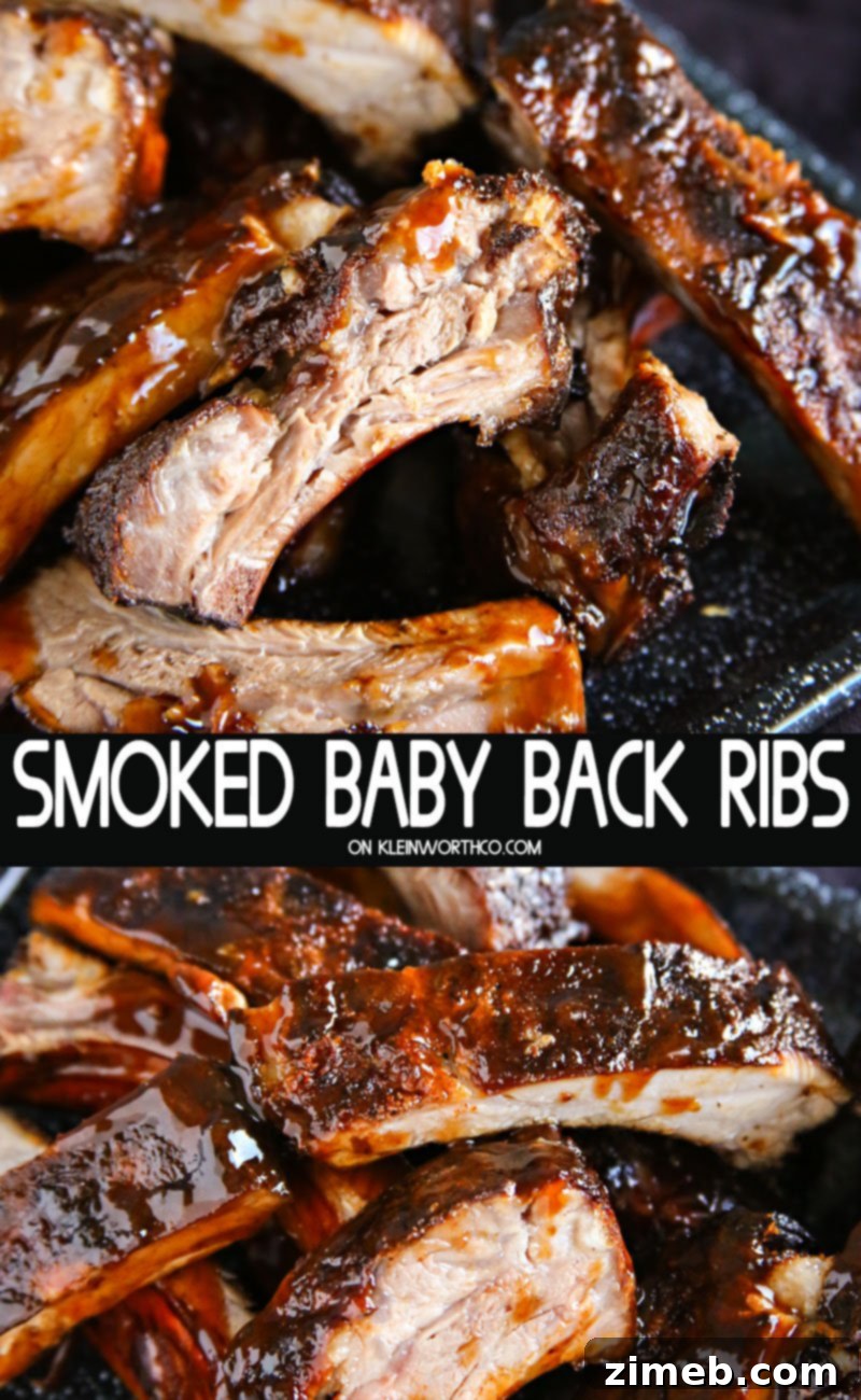 Tender Smoked Baby Back Ribs 2 Smoked Baby Back Ribs