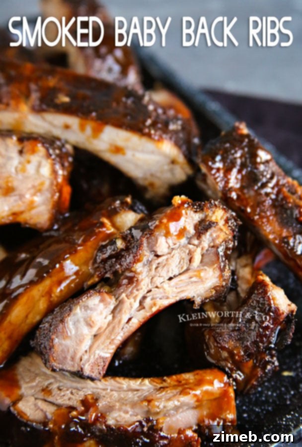 Tender Smoked Baby Back Ribs 9 Smoked Baby Back Ribs