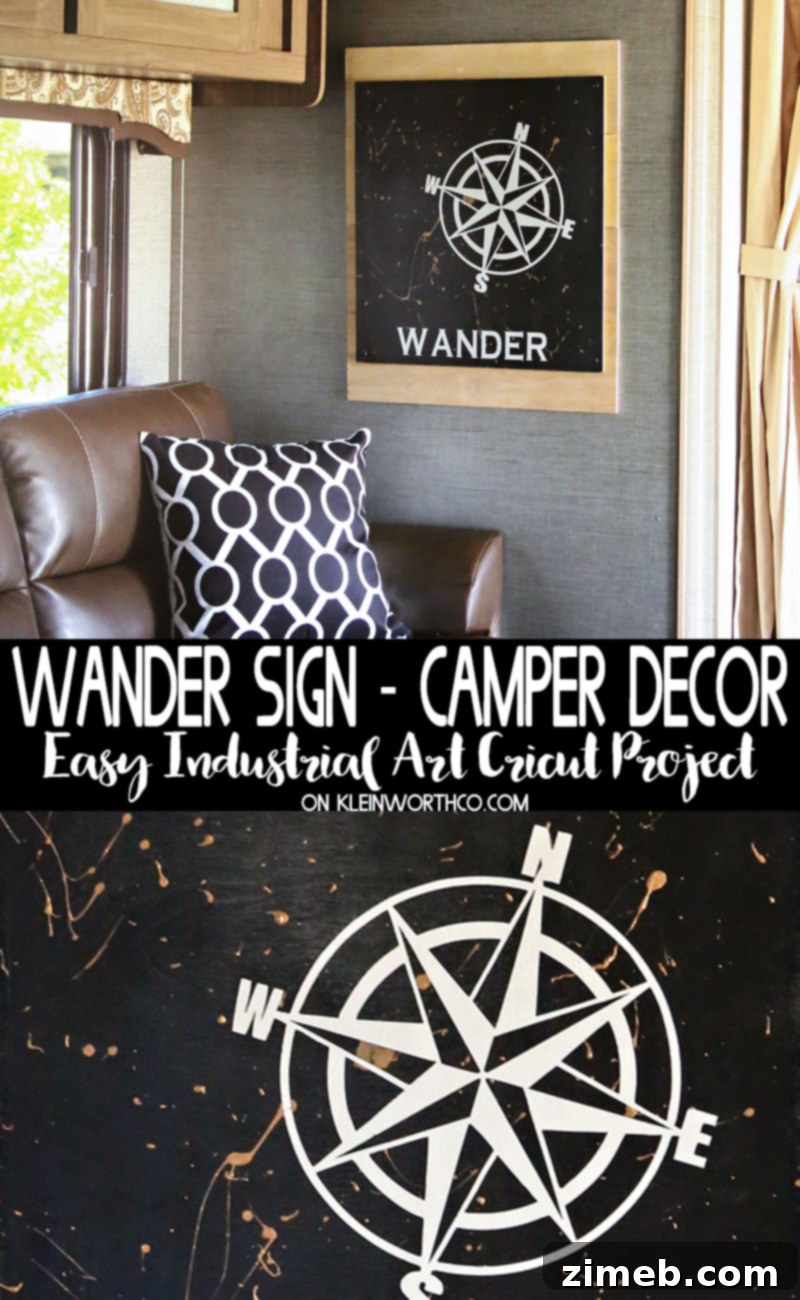 Roam Sweet Home RV Decor 2 Wander Sign Camper Decor