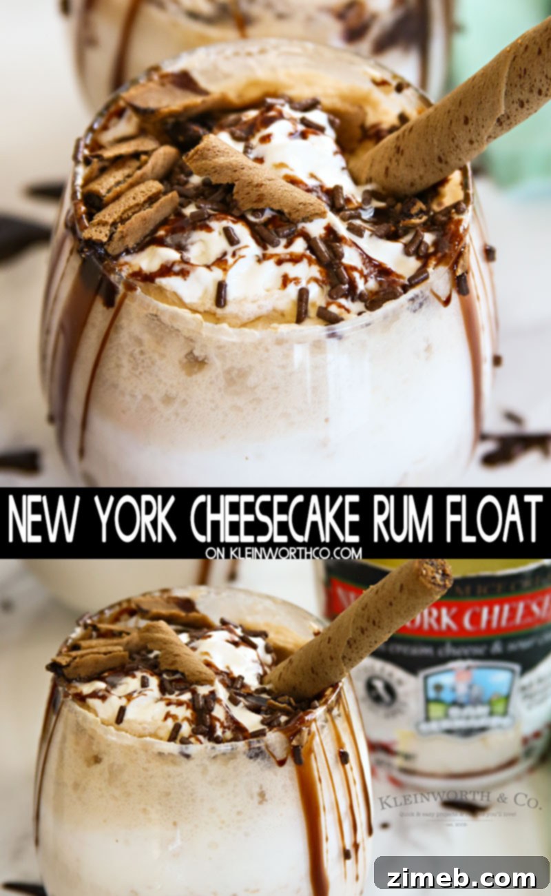 New York Cheesecake Rum Float