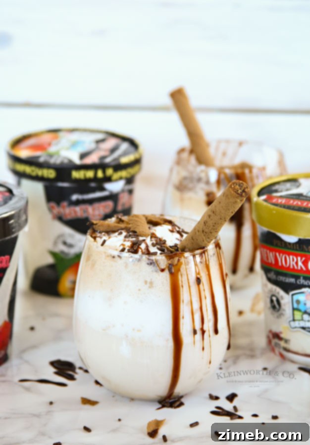 New York Cheesecake Rum Ice Cream Float
