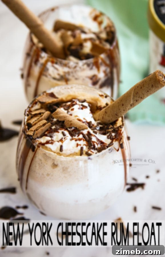 New York Cheesecake Rum Float