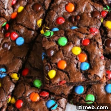 Decadent M and M Chocolate Fudge Bars 13 chocolate fudge cookie treats