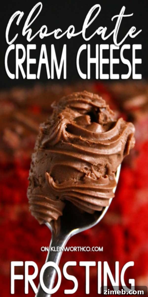 Velvety Cocoa Cream Cheese Delight 2 Chocolate Cream Cheese Frosting on Red Velvet Cake