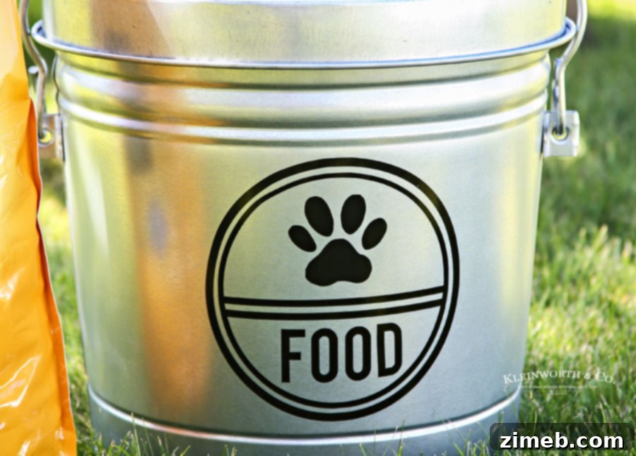 Secure Steel Dog Food Vault 6 DIY Galvanized Dog Food Storage Container Project