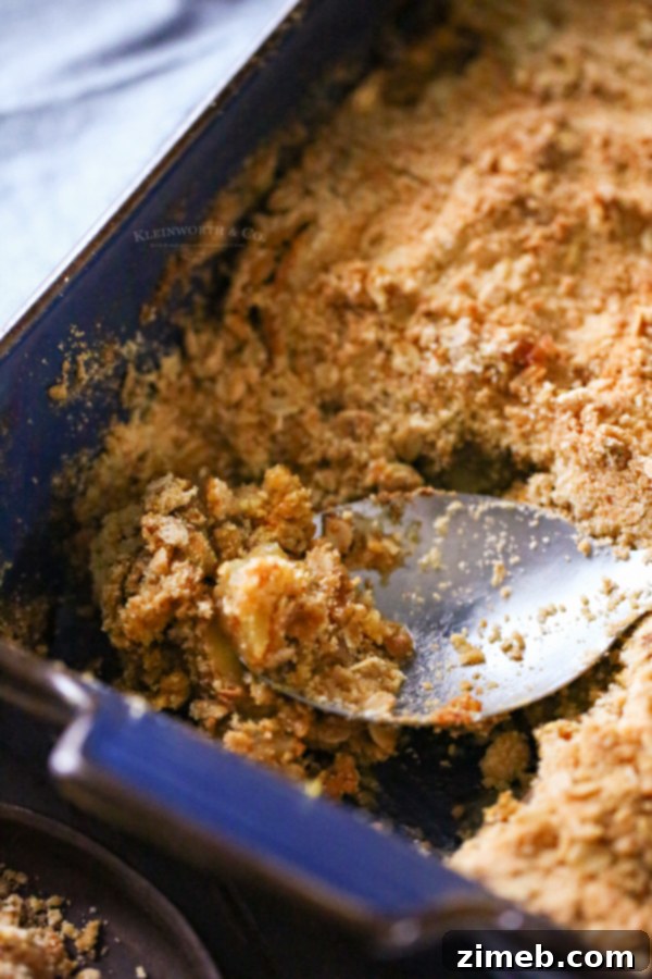 No-Fuss Apple Crisp Perfection 12 apple crisp with oats