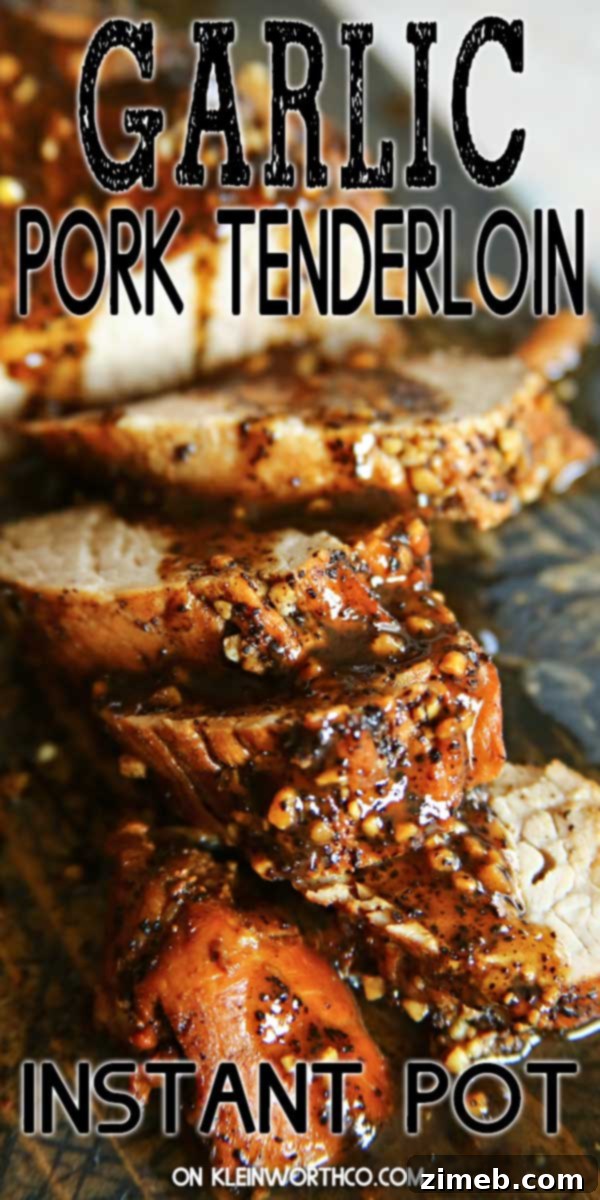 Easy Instant Pot Garlic Pork Tenderloin 2 Flavorful Instant Pot Garlic Pork Tenderloin for quick dinners