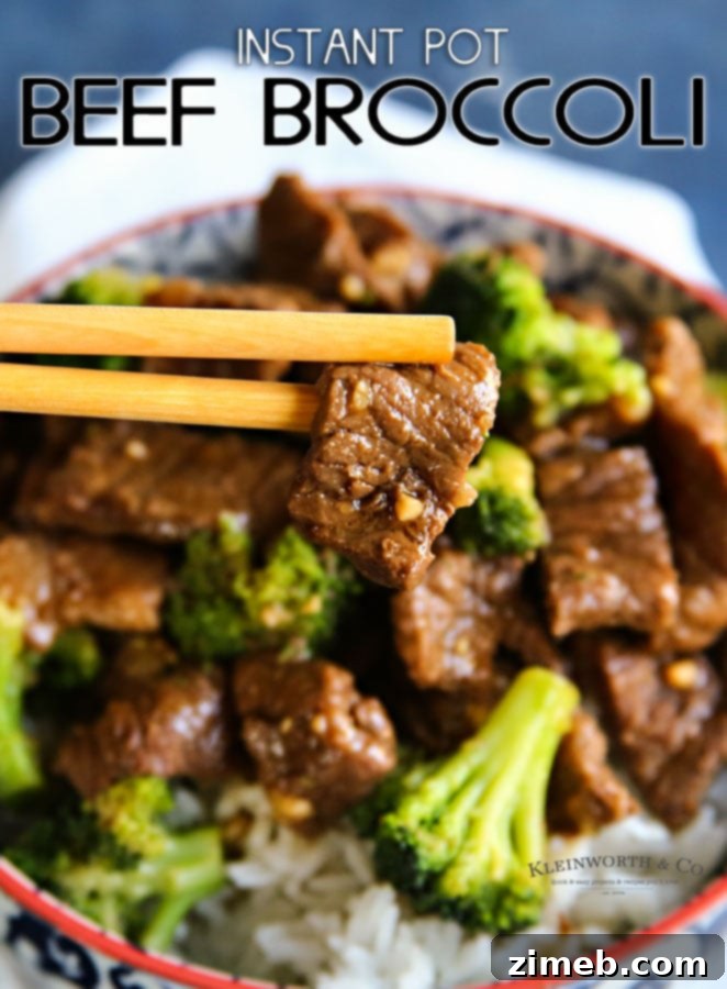 Instant Pot Beef Broccoli: A wholesome and satisfying meal.