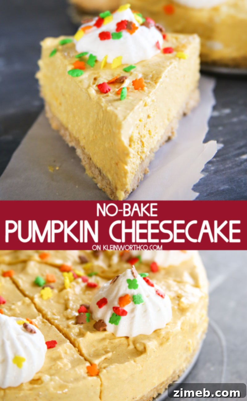 No-Fuss Pumpkin Cheesecake Perfection 2 Easy No-Bake Pumpkin Cheesecake