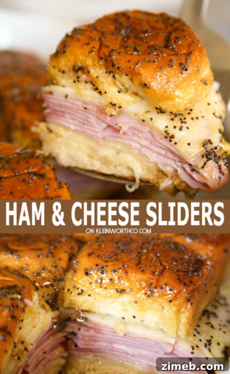 Poppy Seed Ham and Cheese Sliders