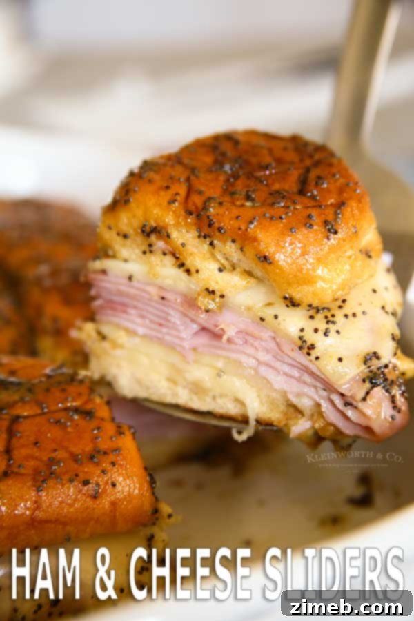 Poppy Seed Ham and Cheese Sliders