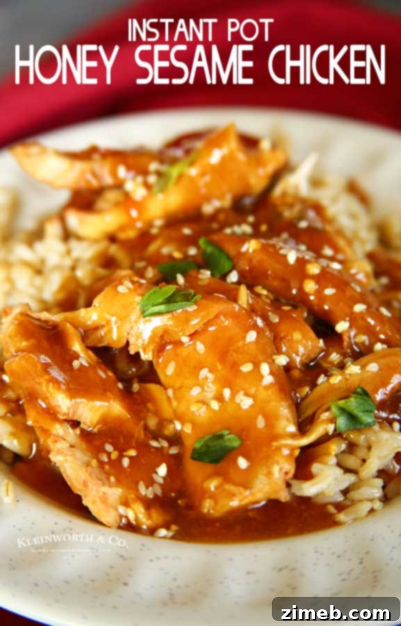 Instant Pot Honey Sesame Chicken