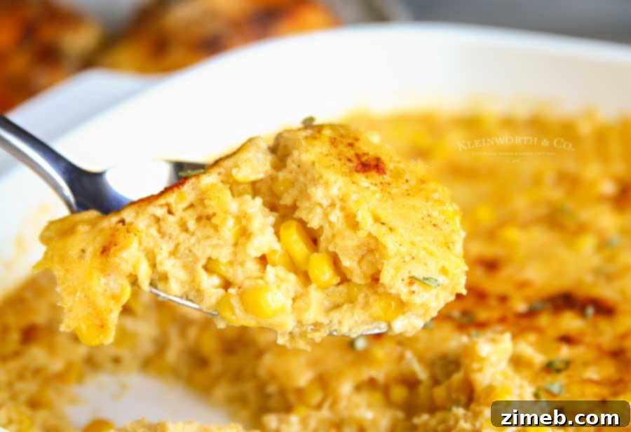 Microwave Corn Casserole is incredibly easy to make