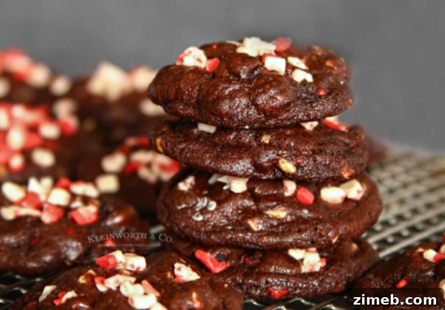 Dark Chocolate Peppermint Cookies - A Perfect Holiday Dessert