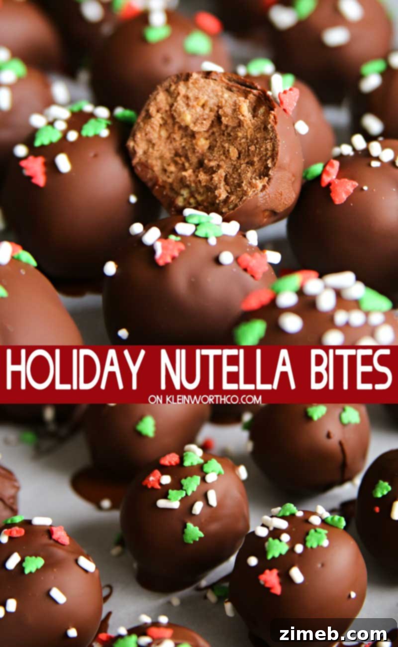 Holiday Nutella Bites - Easy 3-Ingredient Truffles for Festive Parties and Gifting