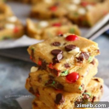 Holly Jolly Cookie Bars recipe card image