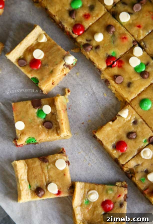 Easy Christmas Cookie Bar Dough Preparation
