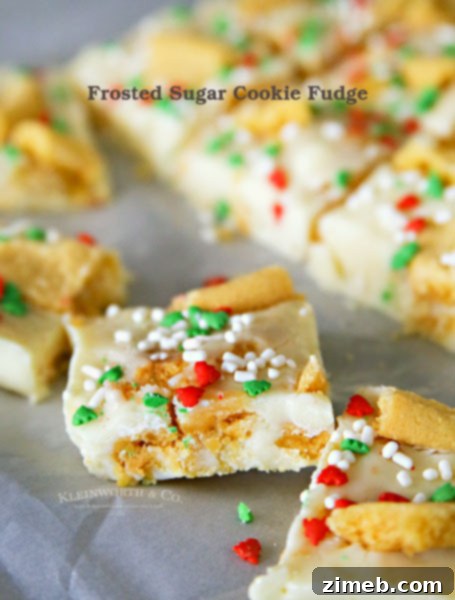 Frosted Sugar Cookie Fudge