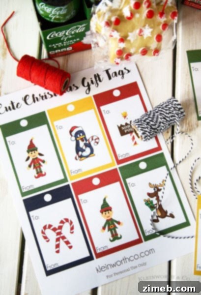 Coca-Cola Christmas Gift Idea + Printable Gift Tags