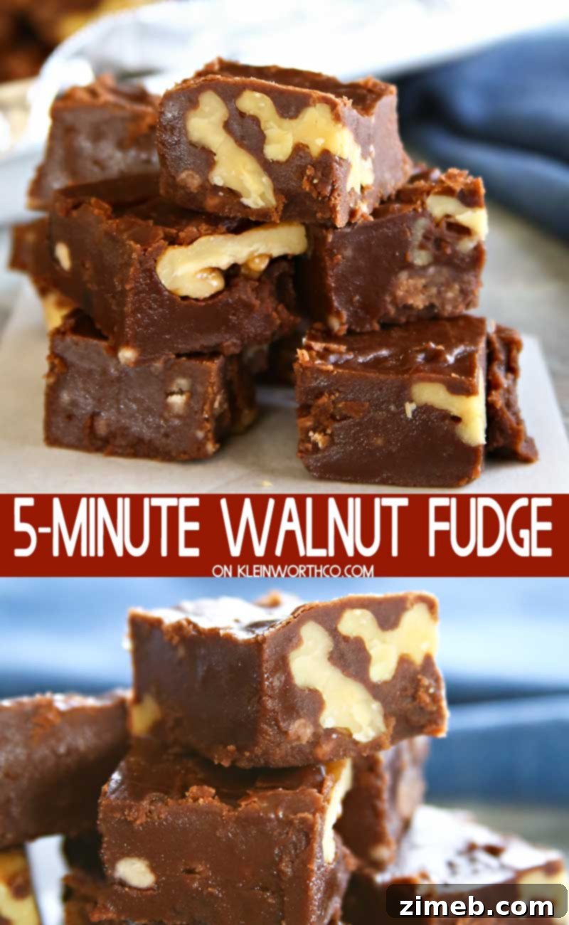 Instant Walnut Indulgence 2 Delicious 5-Minute Walnut Fudge - A classic holiday treat made in the microwave