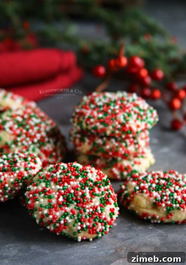 holiday treat - Christmas Sprinkle Cookies