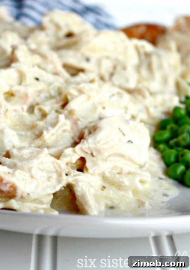 Instant Pot Cream Cheese Chicken Pasta, rich and cheesy.