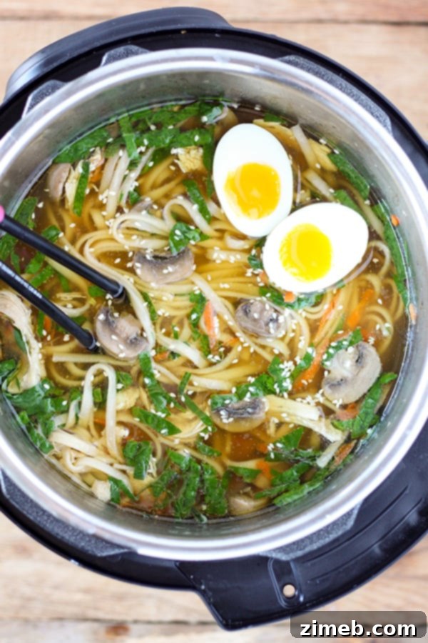 Instant Pot Ramen Soup, a quick and flavorful Japanese-inspired broth.
