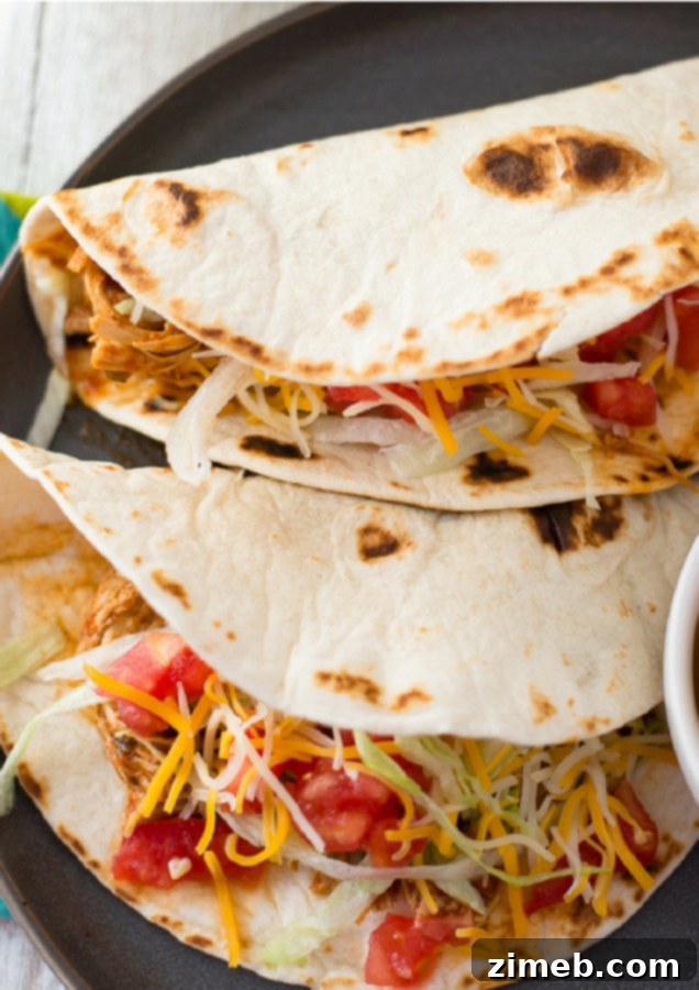 Instant Pot Chicken Tacos, juicy and easy.