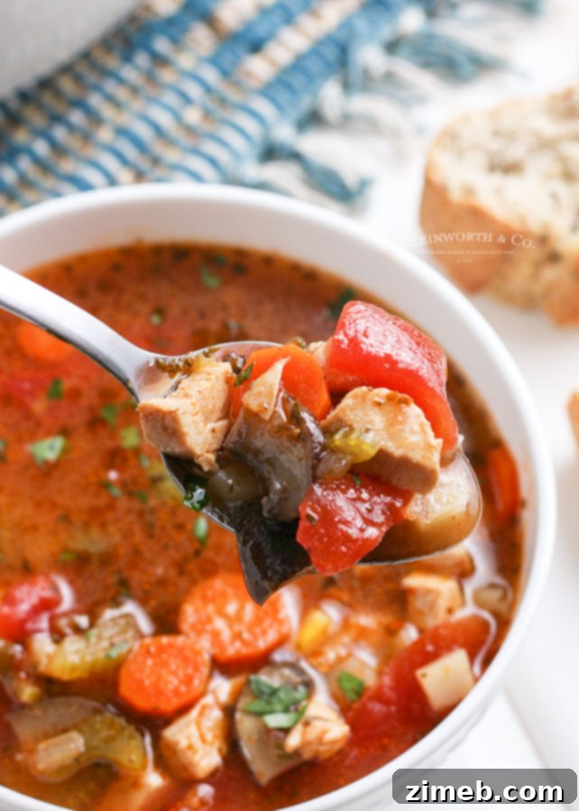 Stovetop Chicken Vegetable Soup, easily adapted for Instant Pot.