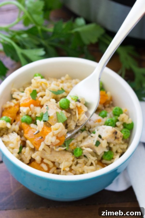 Easy Instant Pot Chicken and Rice, a comforting one-pot meal.