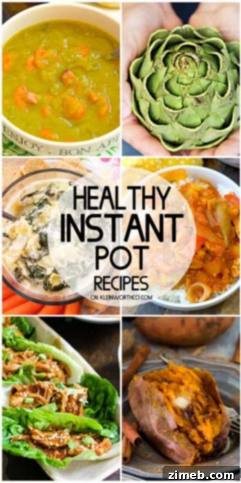 A collection of Healthy Instant Pot Recipes for balanced meals.