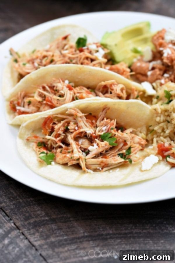 Instant Pot Salsa Chicken, zesty and versatile.