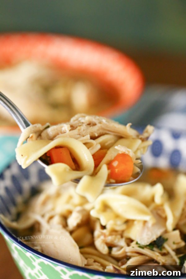 Instant Pot Chicken Noodle Soup, a comforting and quick recipe.