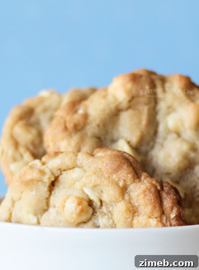 Dreamy White Chocolate Macadamia Nut Delights 3 White Chocolate Macadamia Nut Cookies recipe, soft and chewy
