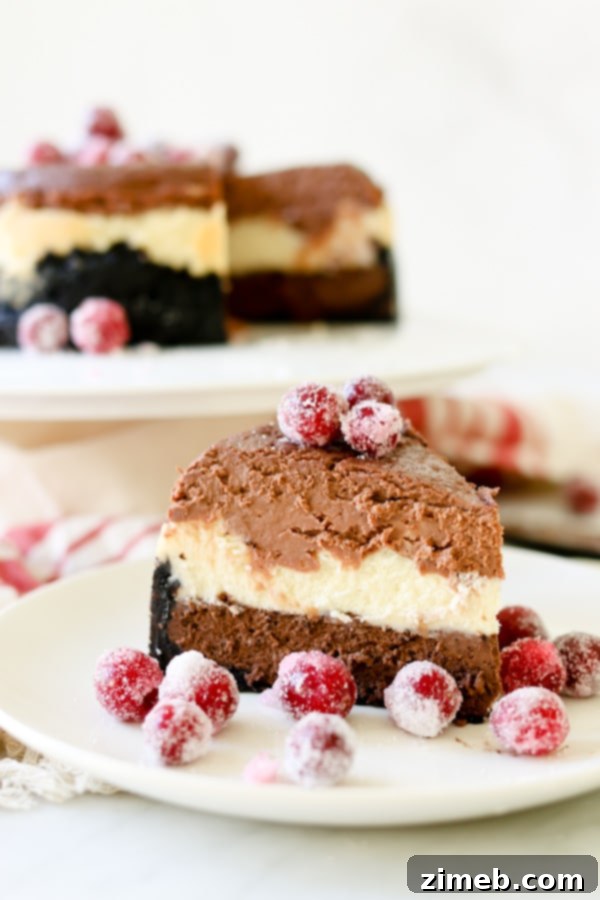 Instant Pot Sweet Delights 8 Triple Chocolate Layered Cheesecake