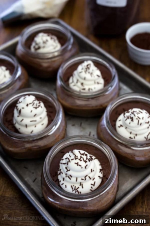 Instant Pot Sweet Delights 10 Chocolate Pots de Crème