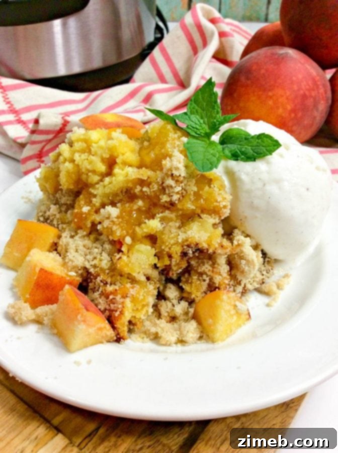 Instant Pot Sweet Delights 26 Peach Dump Cake