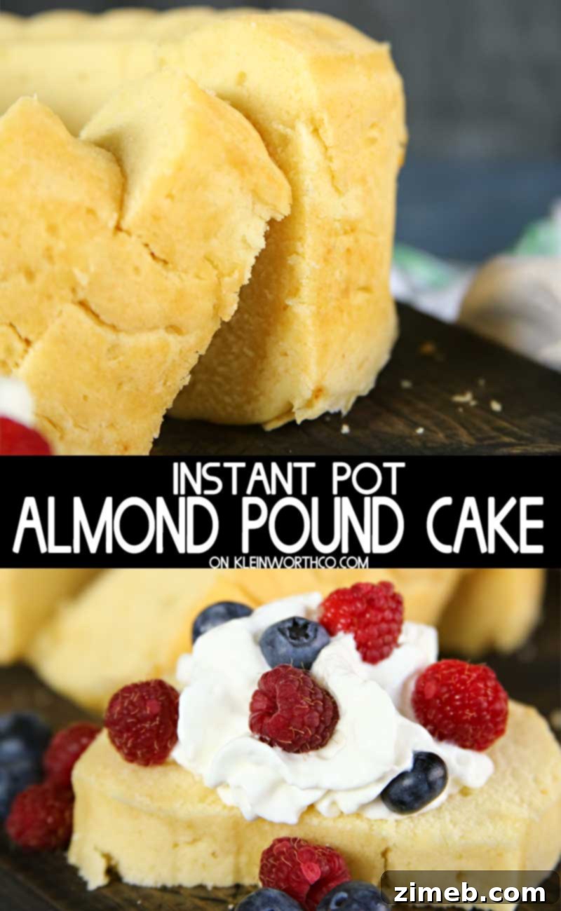 Instant Pot Almond Pound Cake