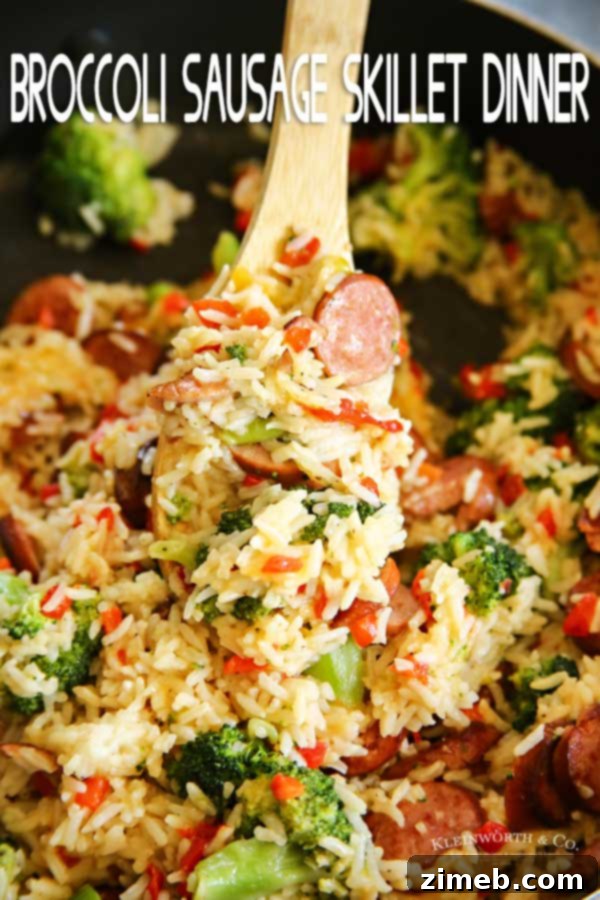 Creamy Cheesy Sausage Broccoli Skillet 11 Cheesy Broccoli Sausage Skillet Dinner