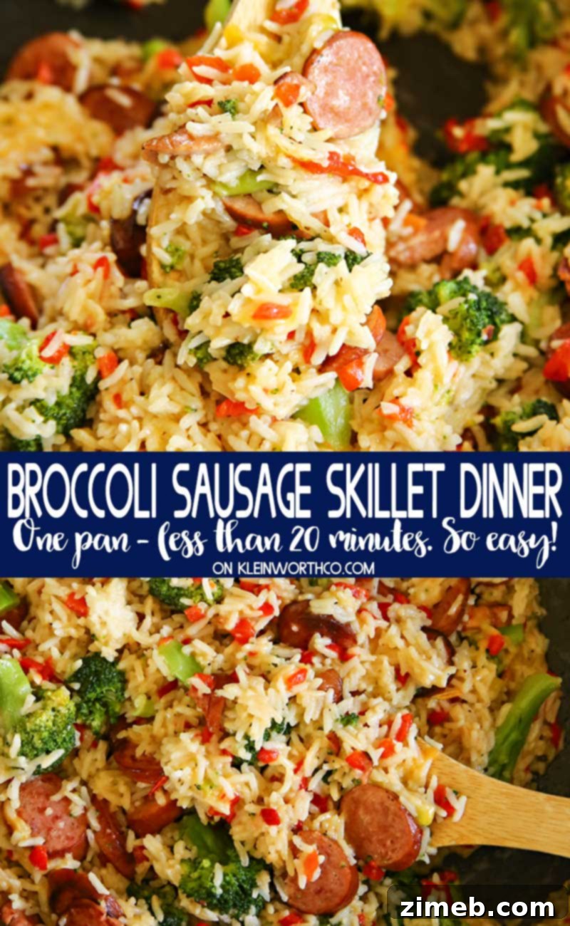 Creamy Cheesy Sausage Broccoli Skillet 6 Cheesy Broccoli Sausage Skillet Dinner