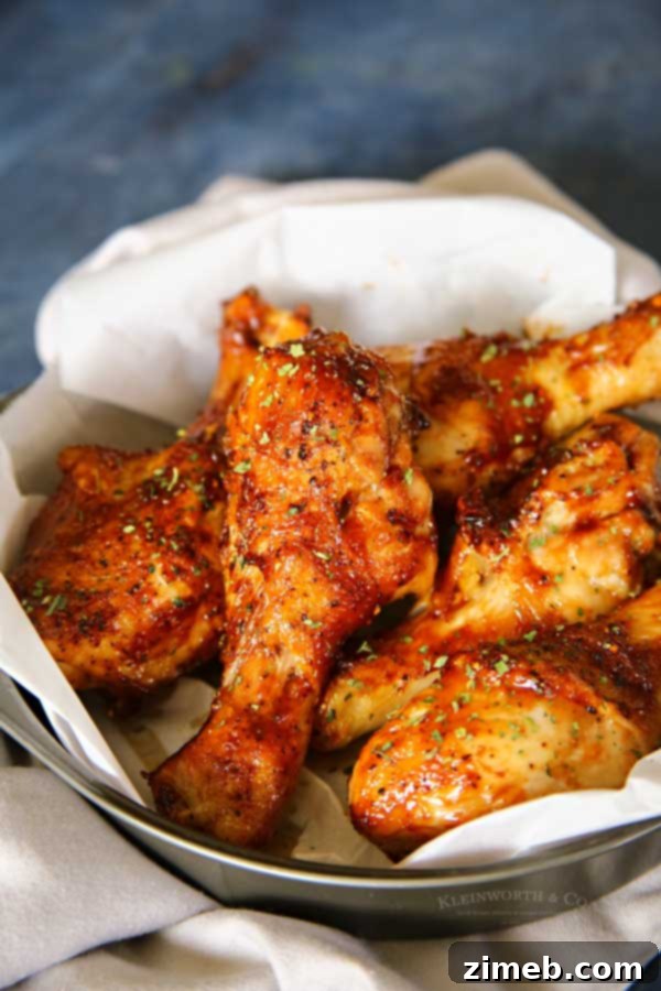 Golden Apricot Glazed Air Fryer Drumsticks 4 How to make Air Fryer Apricot Glazed Chicken Drumsticks with sweet and spicy flavors