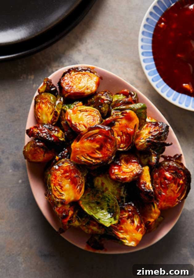 Irresistible Air Fryer Brussels Sprouts with Honey Sriracha Glaze 3 Air Fryer Brussels Sprouts side dish for any occasion