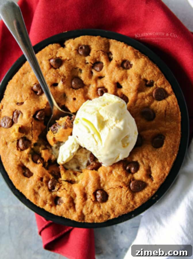 Air Fryer Gooey Chocolate Chip Skillet Cookie 4 Air Fryer Chocolate Chip Skillet Cookie for two