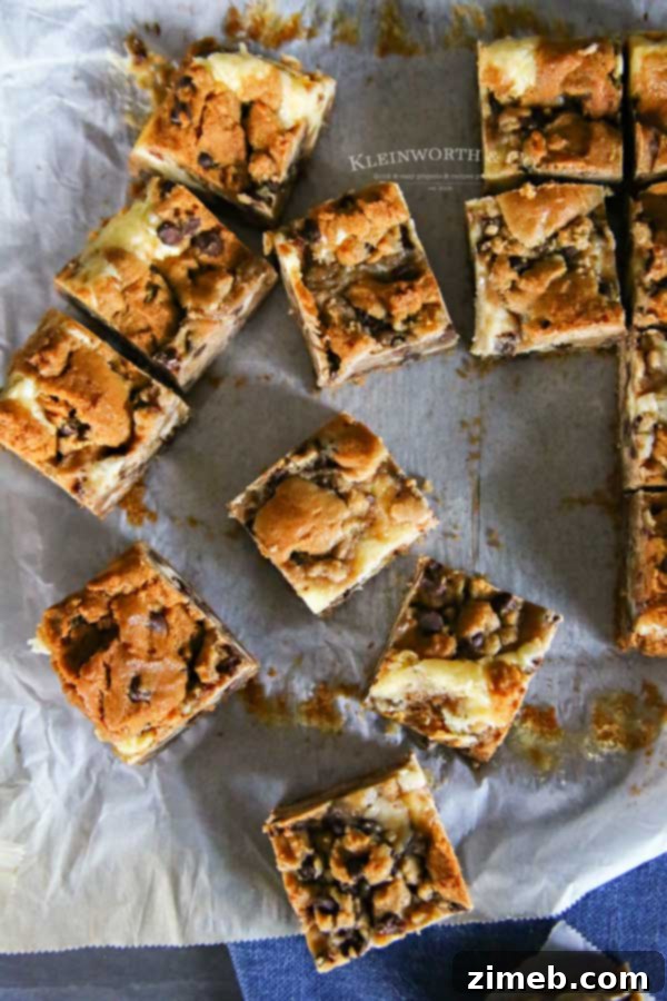 Chocolate Chip Cookie Cheesecake Delights 5 Detailed process of how to make Chocolate Chip Cookie Cheesecake Bars step-by-step.