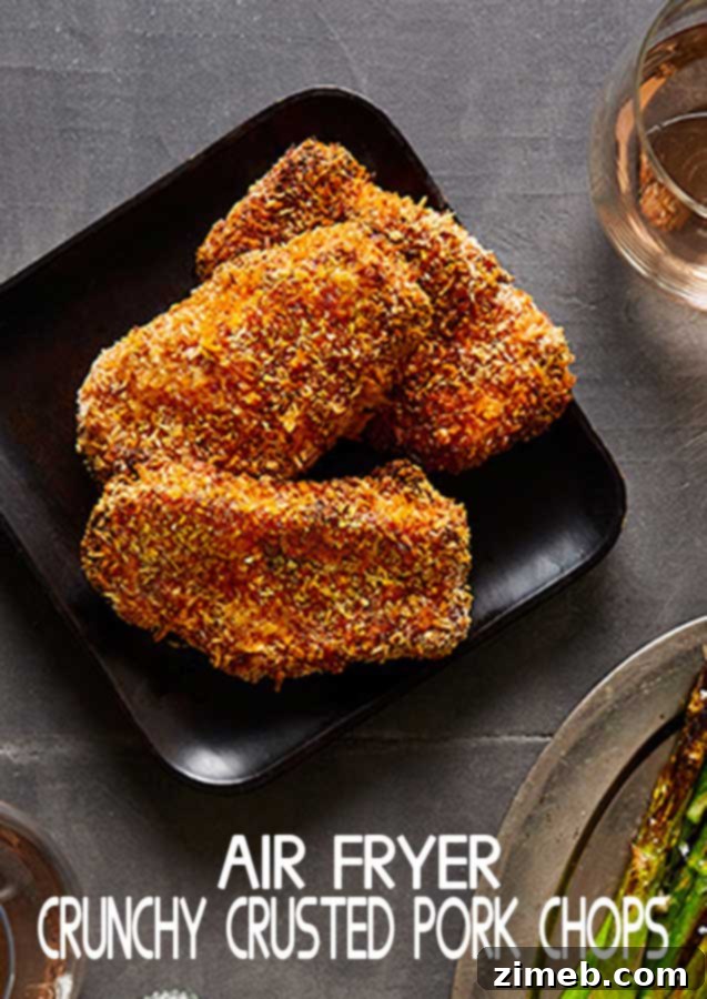 Air Fryer Panko Crusted Pork Chops