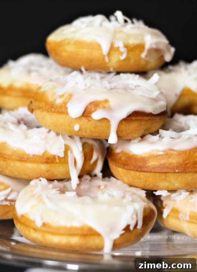 Tropical Banana Coconut Donuts 4 how to make Banana Coconut Donuts with overripe bananas